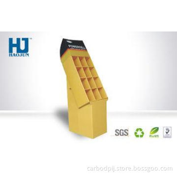 Foldable Retail Cardboard Display Stand With 12 Cube For Ce